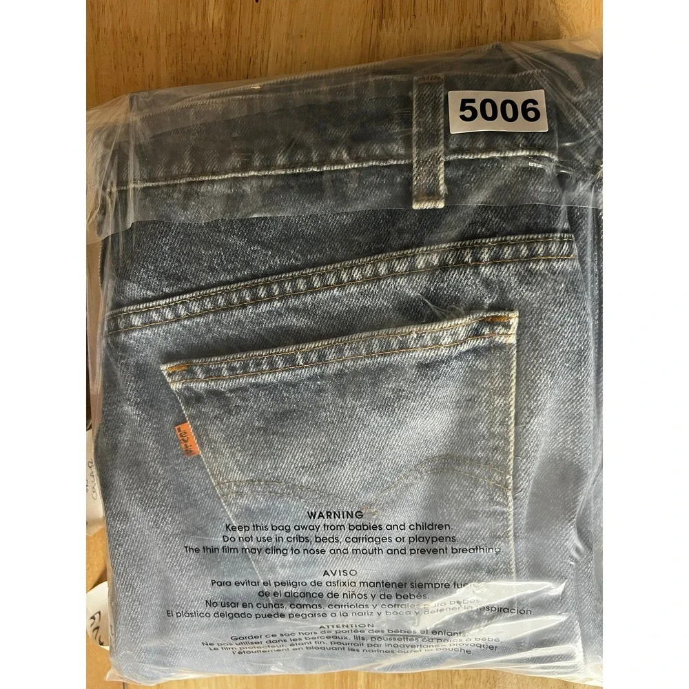 Vtg 80s Levis 517 Orange Tab Jeans 34x30 USA Made Bootcut Denim April 1987 585